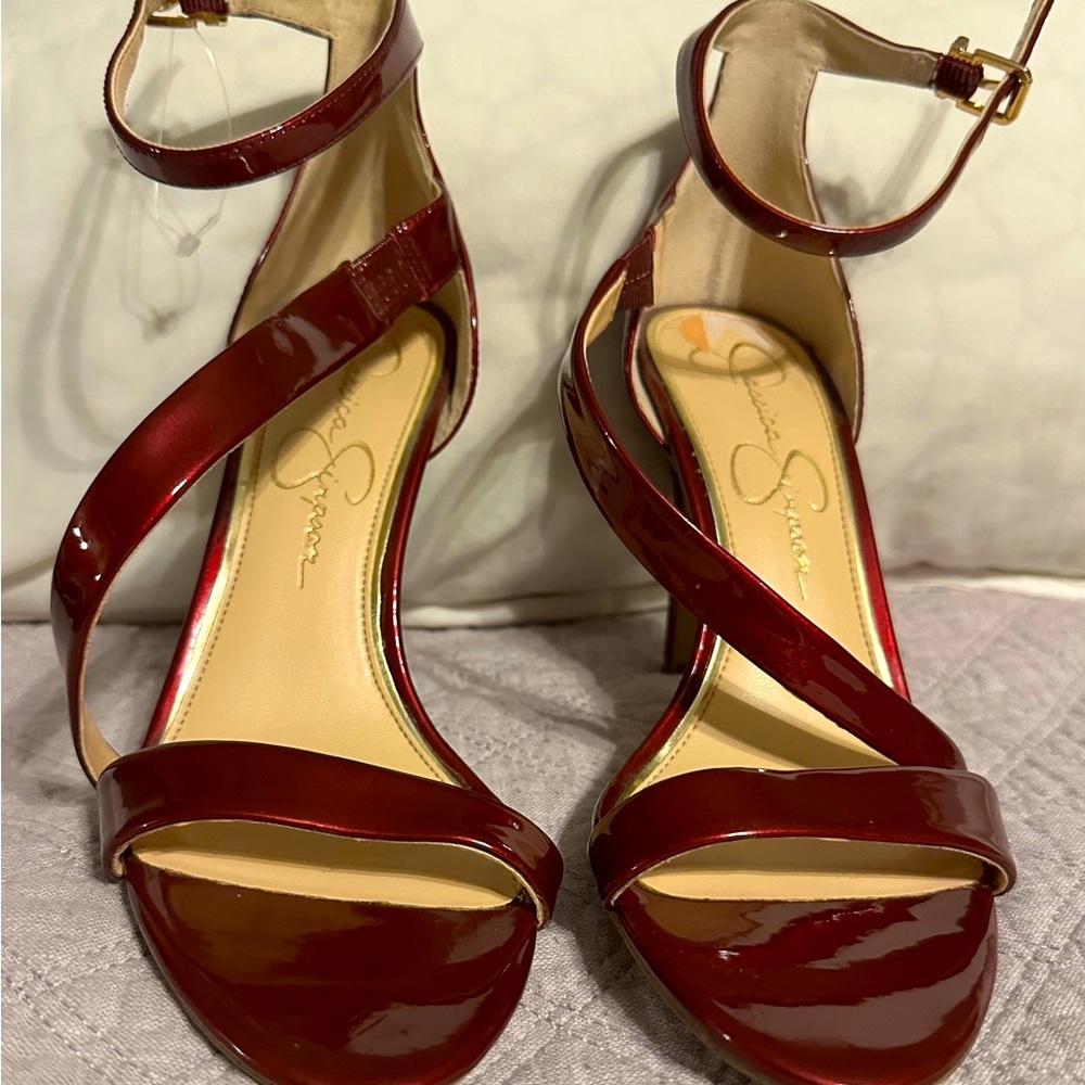 Ruby Red Jessica Simpson heels. Only used once.